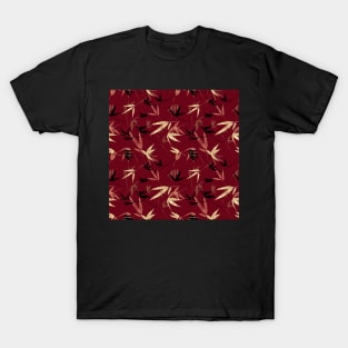 Bamboo leaves pattern T-Shirt